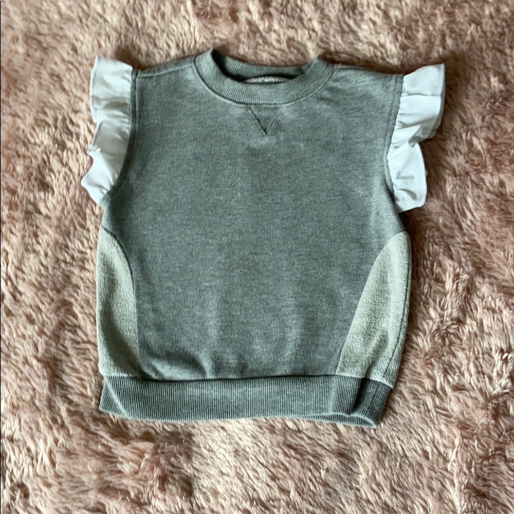 Vest top with ruffle detail